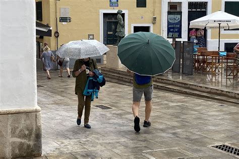 ¿un Sábado Con Chubascos Y Tormentas Menorca Al Día