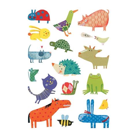 Grandes Gommettes Animaux 6 Planches MAILDOR Chez Rentreediscount