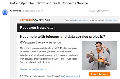 Remember The Spiceworks Concierge Service And Spiceagents Water