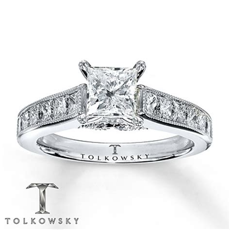 Princess cut diamond engagement rings kay jewelers – Princess Cut Engagement Rings | The Knot ...