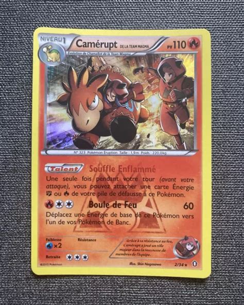 Carte Pok Mon Camerupt Team Magma Xy Double Danger Holo Fr Eur