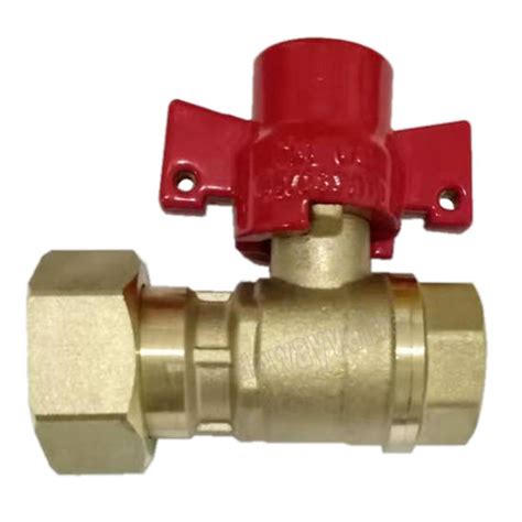 Dn15 Brass Water Meter Lockable Ball Valve