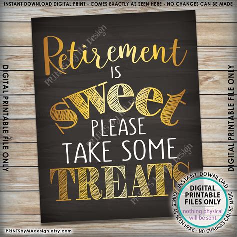 Retirement Signs Printable