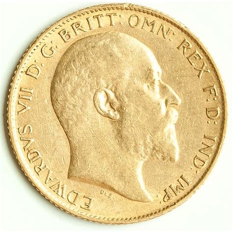 A 1902 KING EDWARD VII GOLD HALF SOVEREIGN