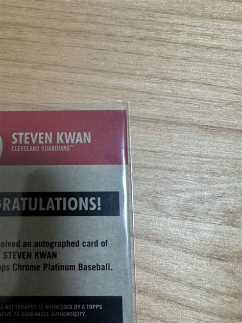 Topps Platinum Anniversary Steven Kwan Auto Topps Yahoo