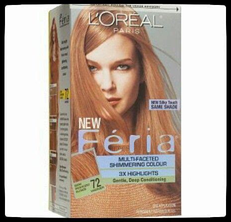 Loreal Feria blond color #72 Reddish Blonde Hair, Golden Blonde Hair ...