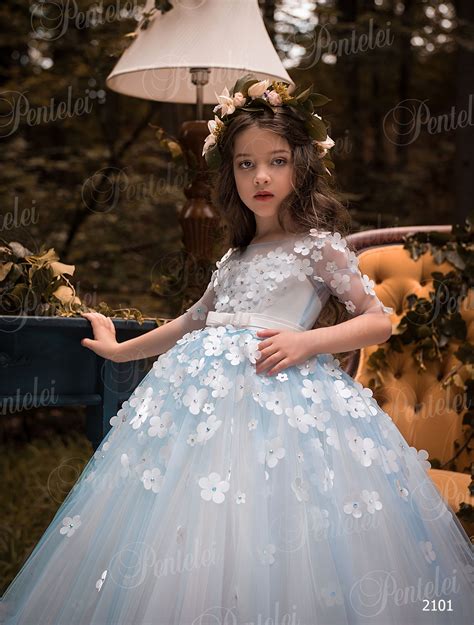 Stunning Flower Girl Dress Pentelei Collection 2018 Model 2101 Flower