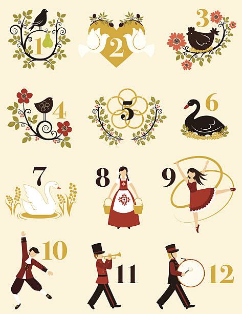 Royalty Free The Twelve Days Of Christmas Clip Art Vector Images