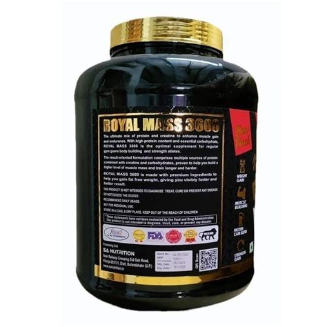 Sa Nutrition New Royal Mass 3600 Gainer At Rs 4499jar Mass Gainer In Khurja Id 2852166797973