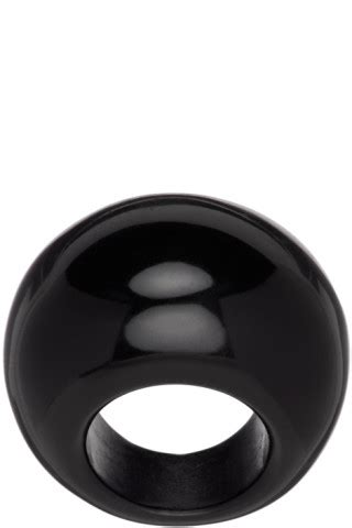 Sophie Buhai Black Onyx Donut Ring SSENSE