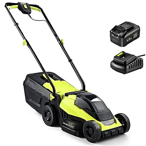 Cordless Lawn Mower Snapfresh In Brushless Electric Lawn Mower W