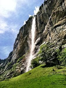 Free photo: waterfall, ocean, sea, natural, nature, mountain | Hippopx