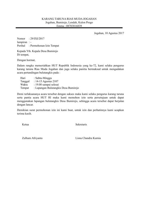 Contoh Surat Izin Sekolah