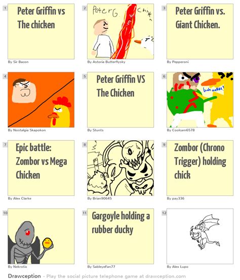 Peter Griffin vs The chicken - Drawception