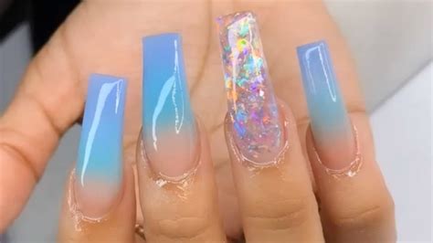 Watch This Three Color Ombre Acrylic Nail Tutorial Youtube