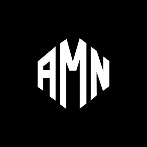 AMN letter logo design with polygon shape. AMN polygon and cube shape logo design. AMN hexagon ...