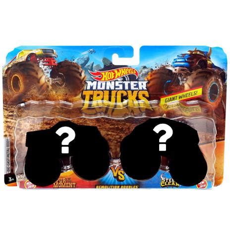 Hot Wheels Pack De Carrinhos Monster Truck Surpresa Fyj Mattel Pistas Magazine Luiza