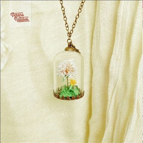 Jual Dandelion Mini Terrarium Papercraft Necklace Shopee Indonesia