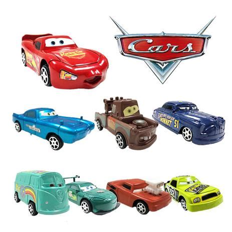 Carros Relampago Mcqueen Kit 8 Carrinhos Disney Pixar Super Size