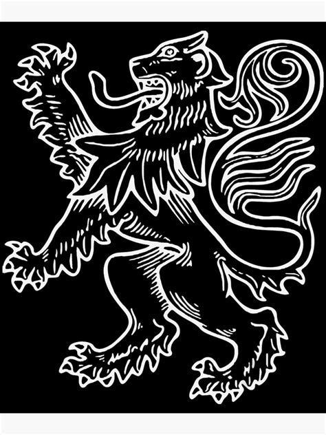 Scotland Rampant Lion Scottish Flag Poster For Sale By Venusean Redbubble