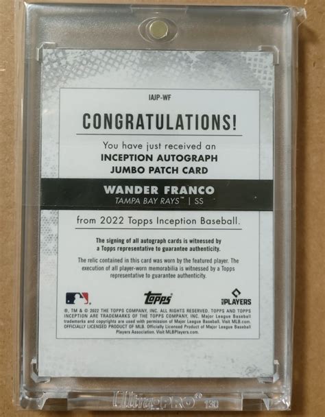 Yahoo オークション TOPPS inception 2022 IAJP WF WANDER FRANCO ju