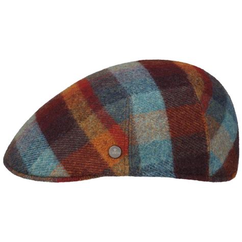 Lambswool Check Flat Cap By Lierys Lierys High Quality Lierys