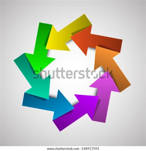 Vector Colorful Life Cycle Diagram Schema Stock Vector Royalty Free