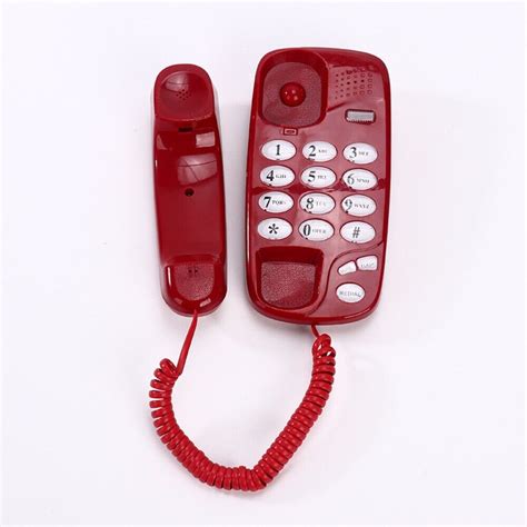 Wall Mountable Corded Phone Large Button House Phones Hotel Office