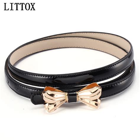 LITTOX bowknot cummerbund cintos para as mulheres genuíno couro de vaca