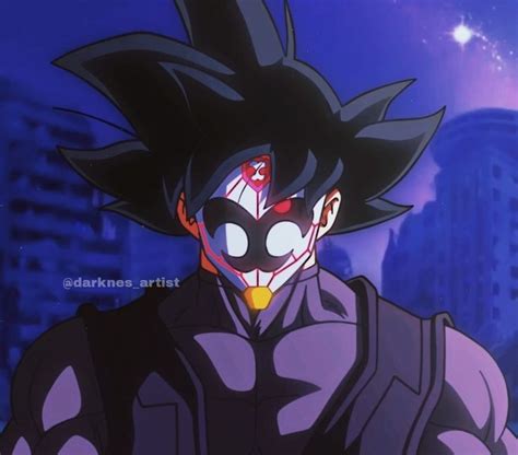 Goku Black Crimson Masked Saiyan Credits Darknes Artist