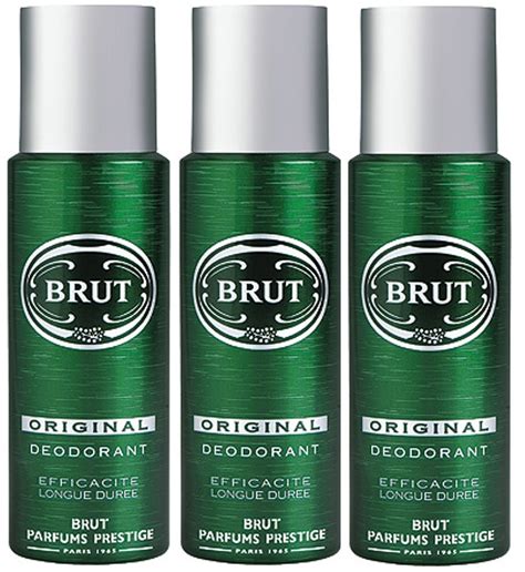 Brut Mens Deodorant 3 Pack Instinct Sport Style Original Alaska Musk