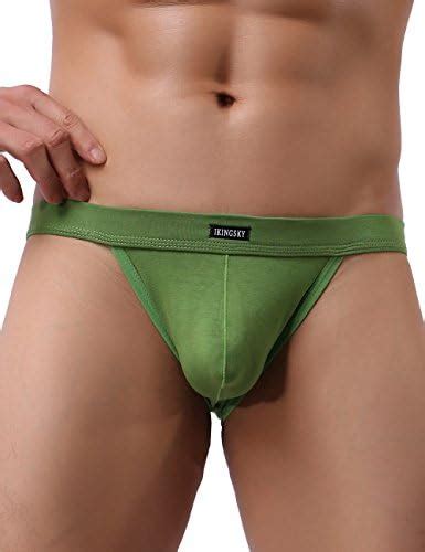 Ikingsky Men S High Leg Opening Briefs Modal Pouch Bikini Underwear