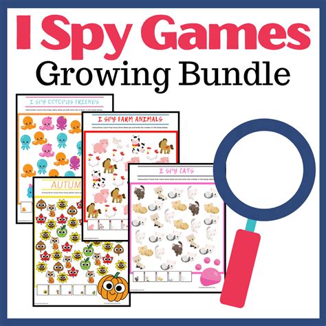 Printable I Spy Games for Kids Ages 4-7