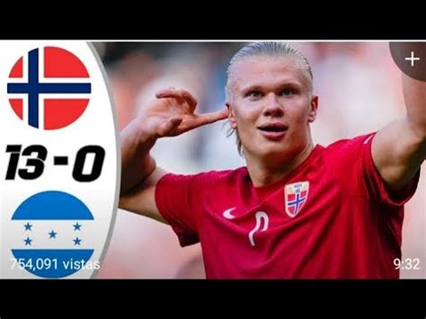 Impresionante Partido De Haaland Con Su Selecci N Noruega Honduras