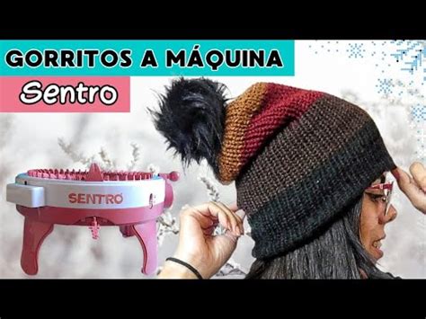 Como Tejer un GORRO en 8 Pasos Máquina SENTRO 48 YouTube