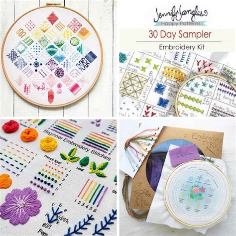 10 Embroidery Sampler Kits For Beginners Makenstitch