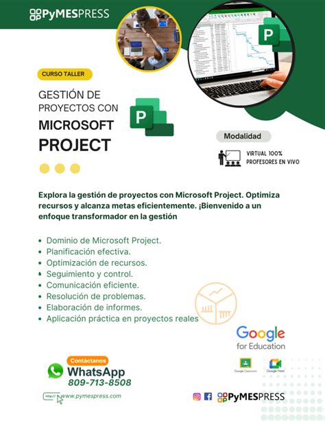 Curso Taller Gestión de Proyectos con Microsoft Project Pymespress