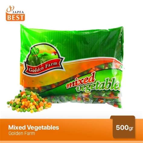 Promo Mixed Vegetables Campuran Sayuran Beku Golden Farm 500 Gr Halal