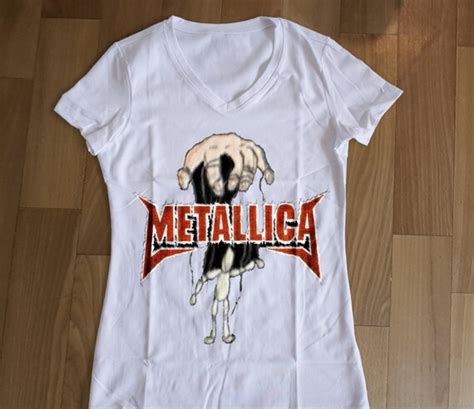 Metallica Women T Shirt Metallica Women V Neck By Nelyshops64