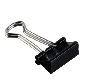 Deluxe AMT Binder Clip 25mm Black Pkt 12pcs