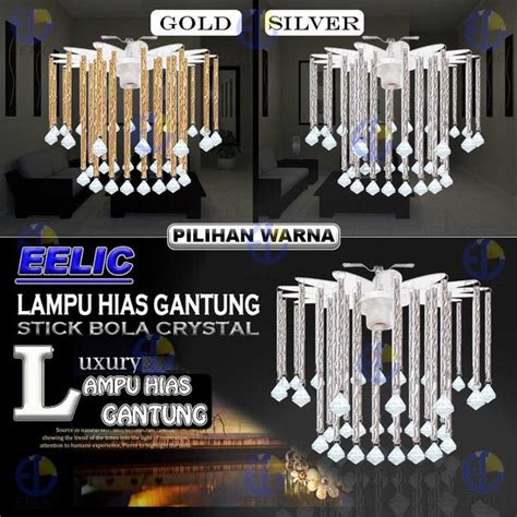 Jual Eelic Lhg Lampu Hias Gantung Stick Bola Crystal Model