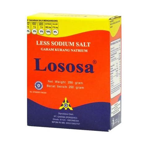 Jual Garam Lososa 250 Gr Garam Rendah Natrium Untuk Hipertensi