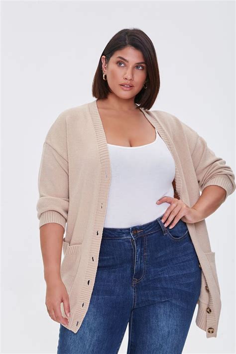 Plus Size Cardigan Sweater