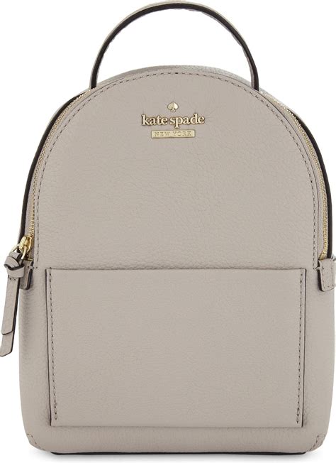 Kate Spade Jackson Street Merry Mini Leather Backpack In Gray Lyst