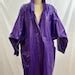 Vintage 80s Wippette Kenn Sporn Medium Purple Croc Embossed Long Trench