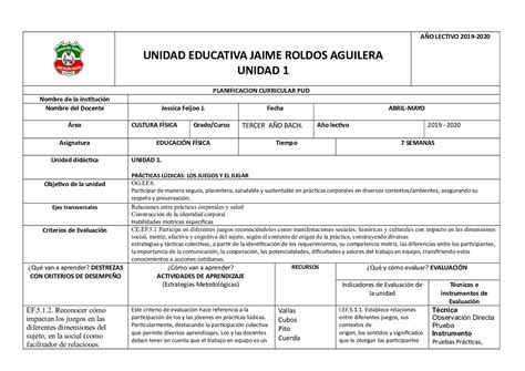 Calaméo Pud Edu Fisica 3ro Bachillerto