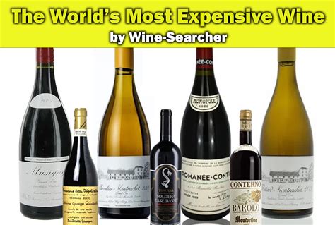 I vini più costosi al mondo La classifica di Wine Searcher