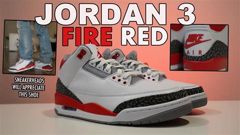 Jordan 3 Fire Red 2022 Review On Feet Sizing Youtube