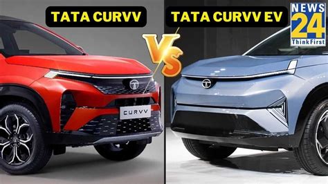 Tata Curvv Vs Tata Curvv Ev Design Showdown