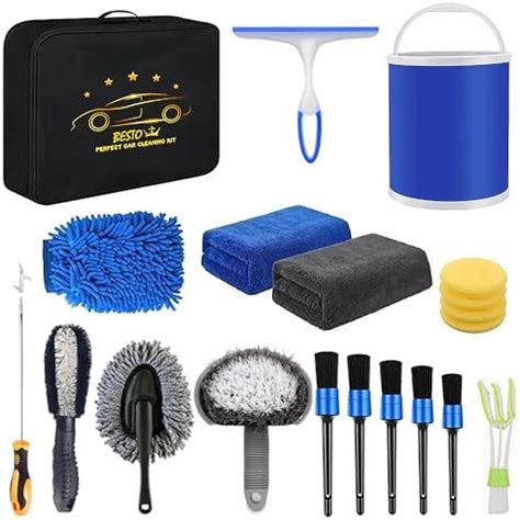 Bestow Car Cleaning Kit With Storage Bag 20 Pcs Car Washing Kit With